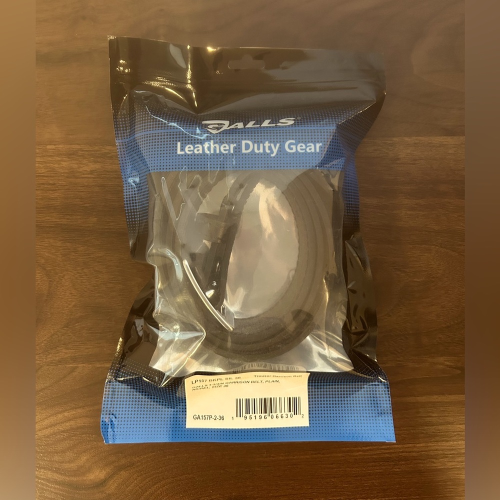 Galls Gear Leather Trouser/Duty Belt, 36 Waist, NWT